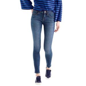 J.Crew Womens 30 8" Toothpick Medium Wash Skinny Jeans